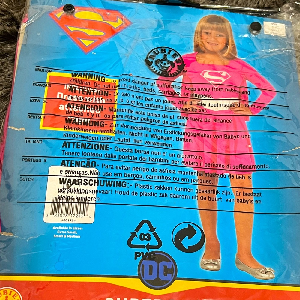 Halloween Child Costume- DC Supergirl!